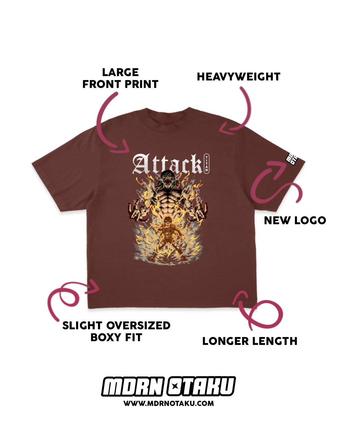 Attack Titan | Tee - Brown