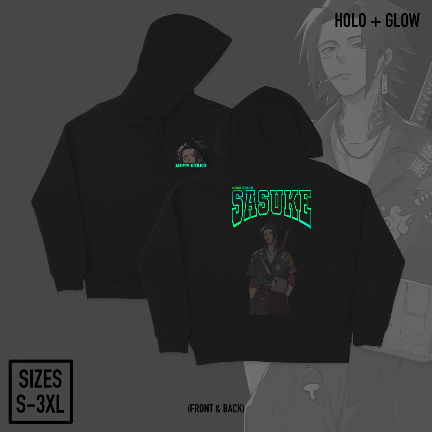 Supporting Kage | Hoodie - HOLO + GLOW in the Dark